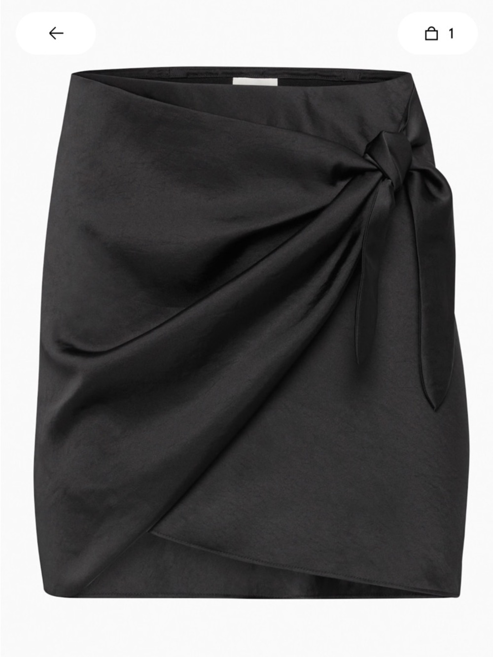 Wilfred Saturn Satin Mini Skirt